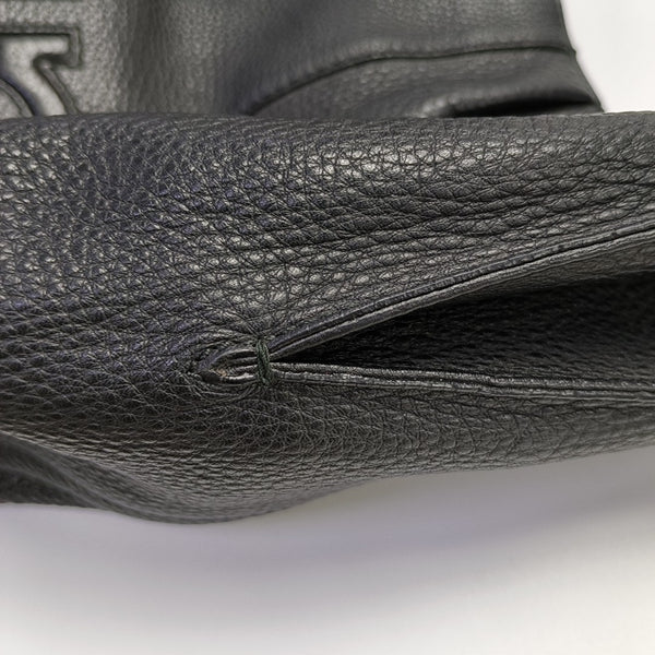 Gancini Quilted Calfskin Black