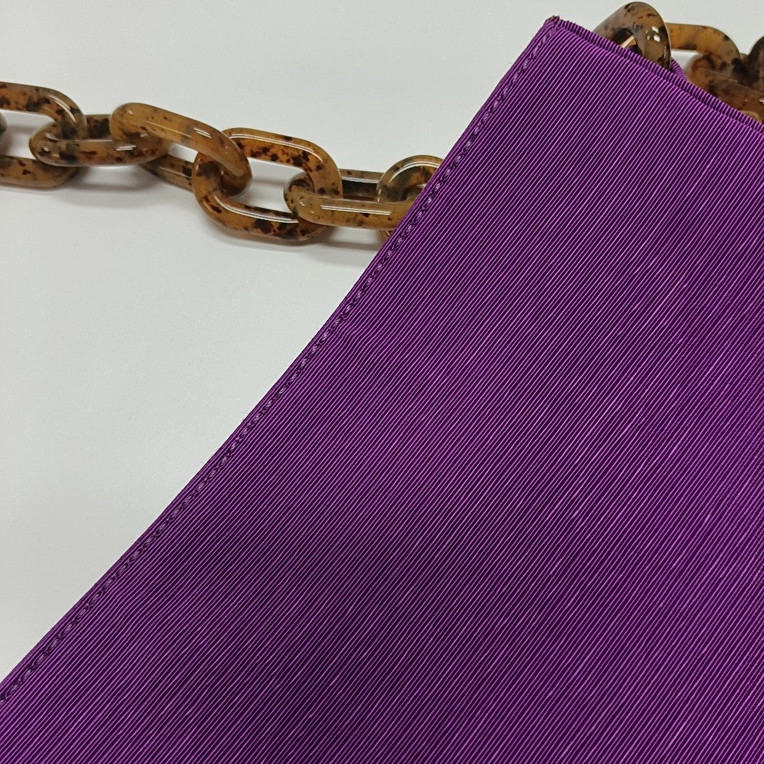 Fabric Shoulder Bag Purple