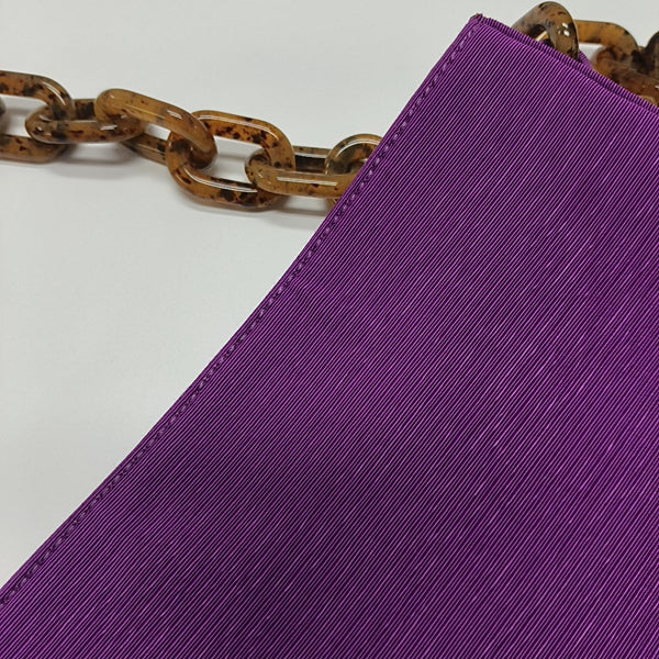 Fabric Shoulder Bag Purple