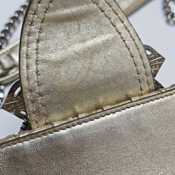 Miu Lady Quilted Lambskin Gold