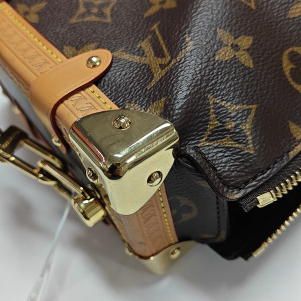 SIDE TRUNK MM Monogram Coated Canvas Brown