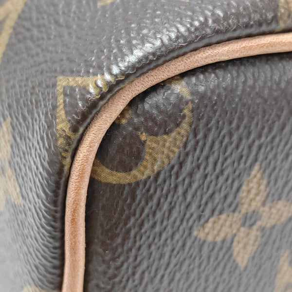 SPEEDY Nano Monogram Coated Canvas Brown