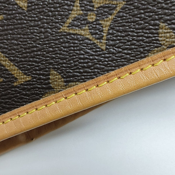 NEVERFULL MM Monogram Coated Canvas Brown
