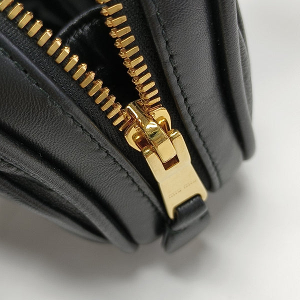 Arcadie Matelassé Small Quilted Lambskin Black