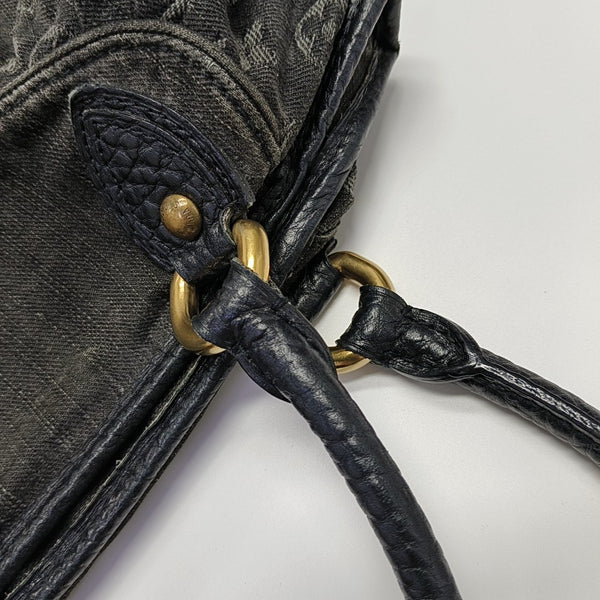 NEO CABBY Monogram Denim Black