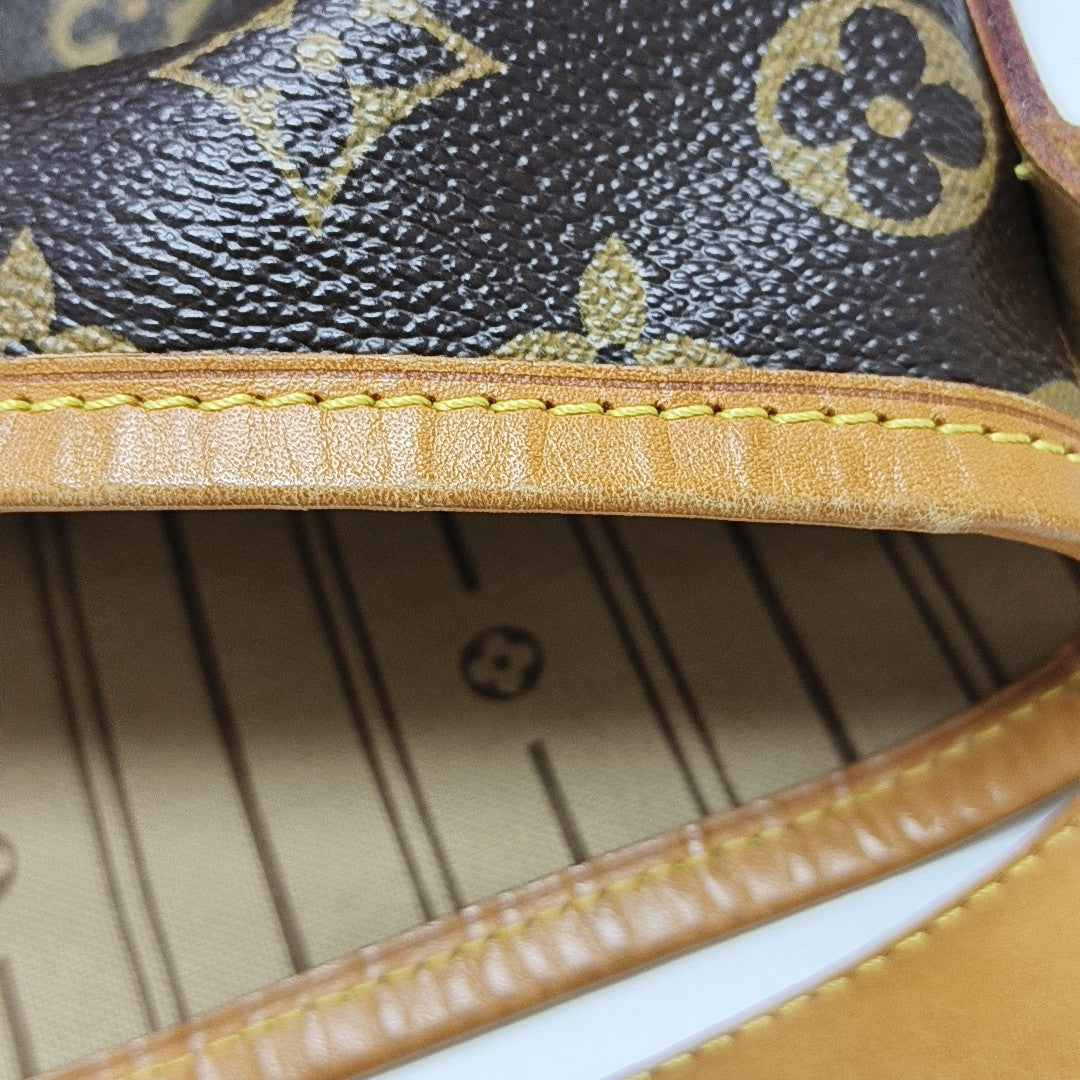 Monogram Coated Canvas Top Handle Bag Brown