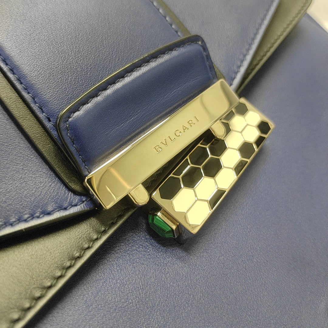 SERPENTI VIPER Calfskin Blue
