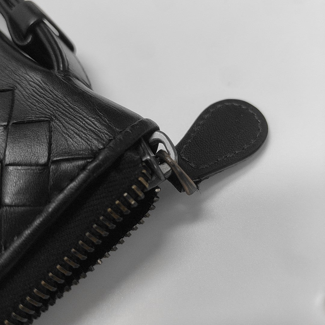Calfskin Top Handle Bag Black