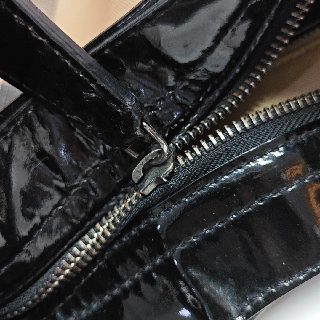 Coated Canvas Top Handle Bag Multicolor