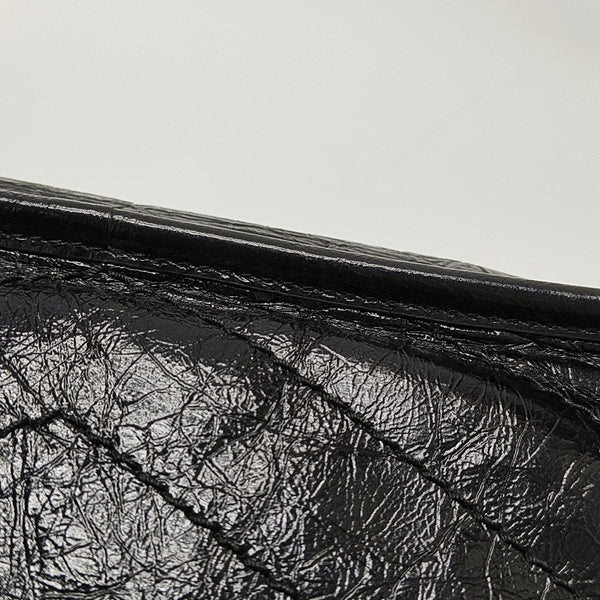 NIKI Small Chevron Calfskin Black