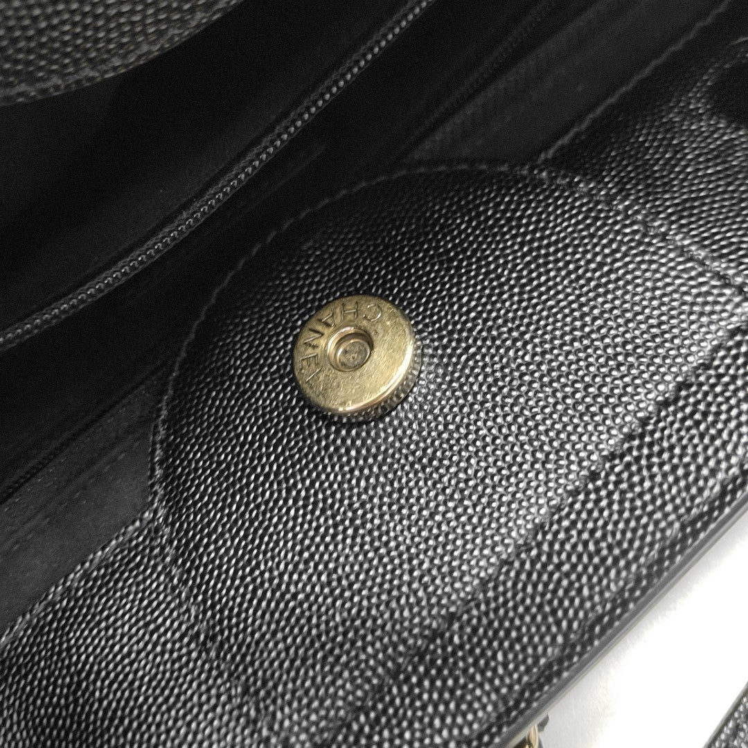 DEAUVILLE Small Calfskin Black