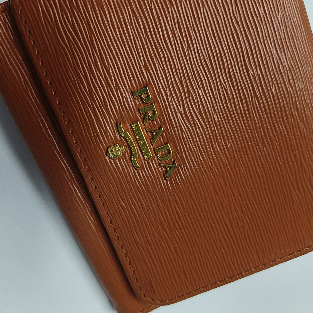 Saffiano Calfskin Wallet Orange