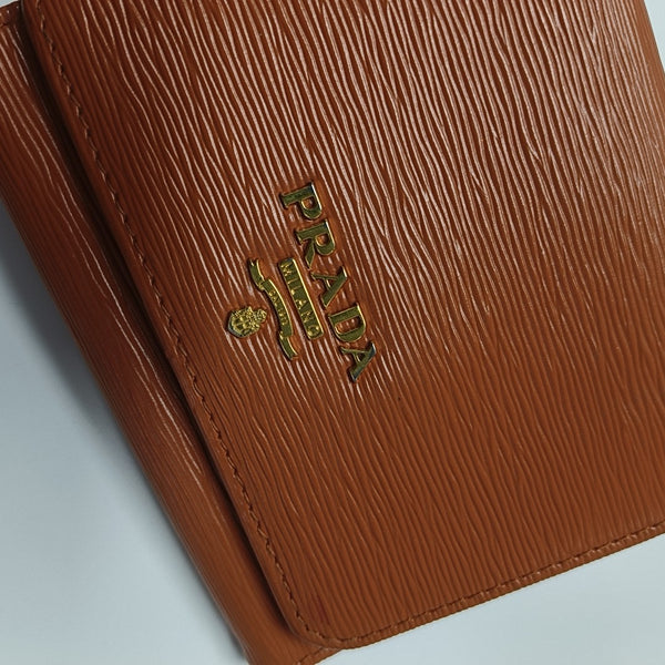 Saffiano Calfskin Wallet Orange