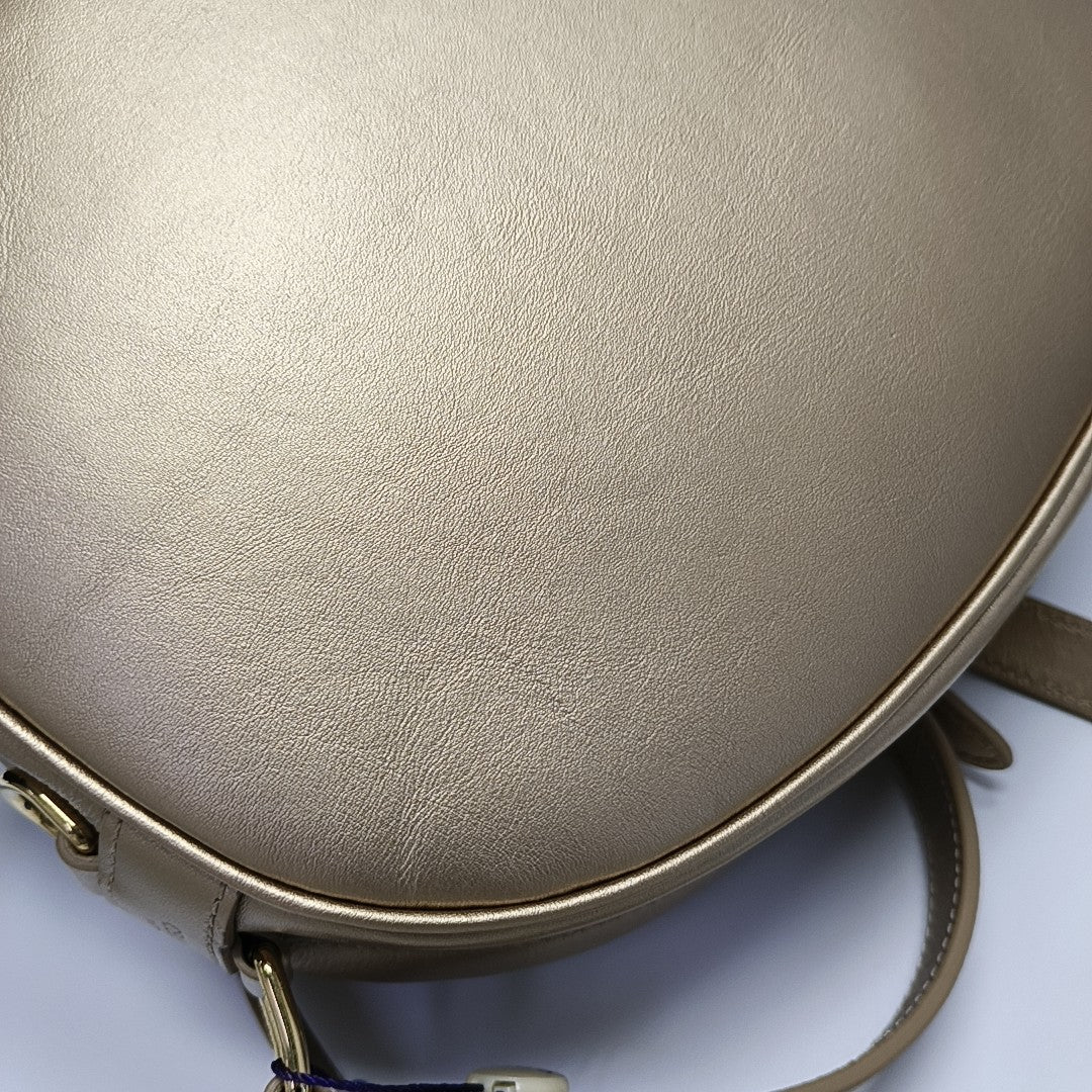 C CHARM Quilted Leather Gold