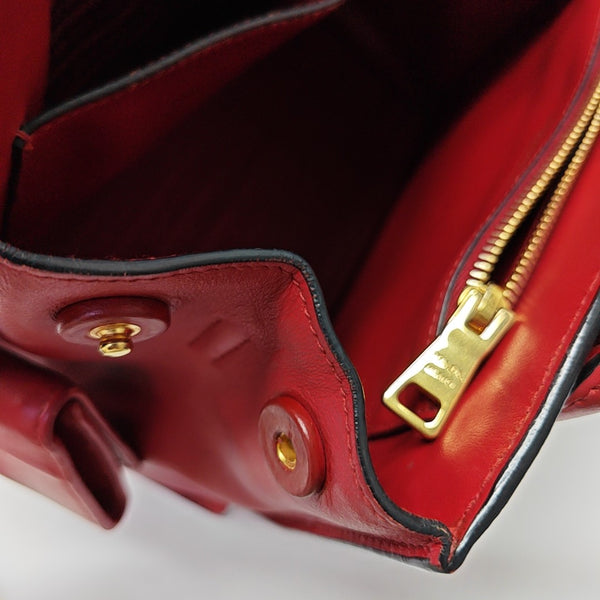 Monochrome Calfskin Red