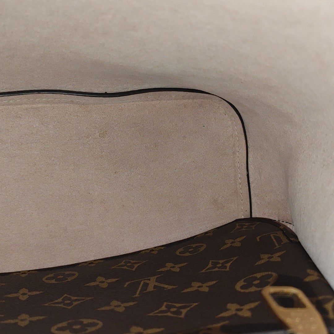 NÉONOÉ MM Monogram Coated Canvas Brown