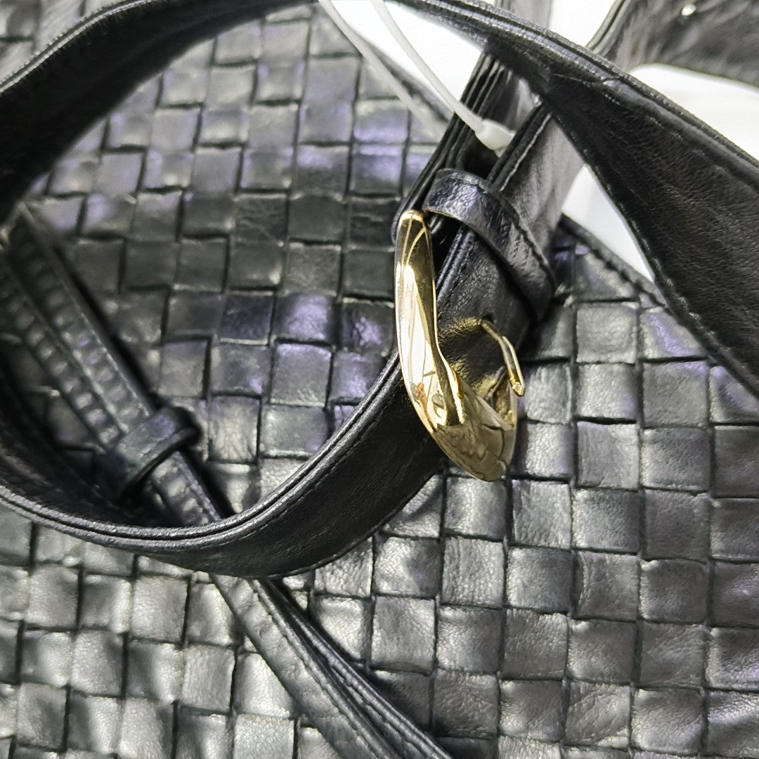 Lambskin Shoulder Bag Black