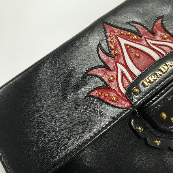 Leather Clutch Black