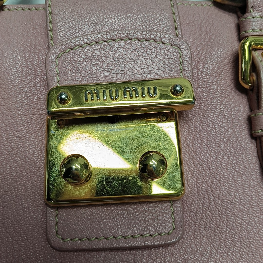 Calfskin Shoulder Bag Pink