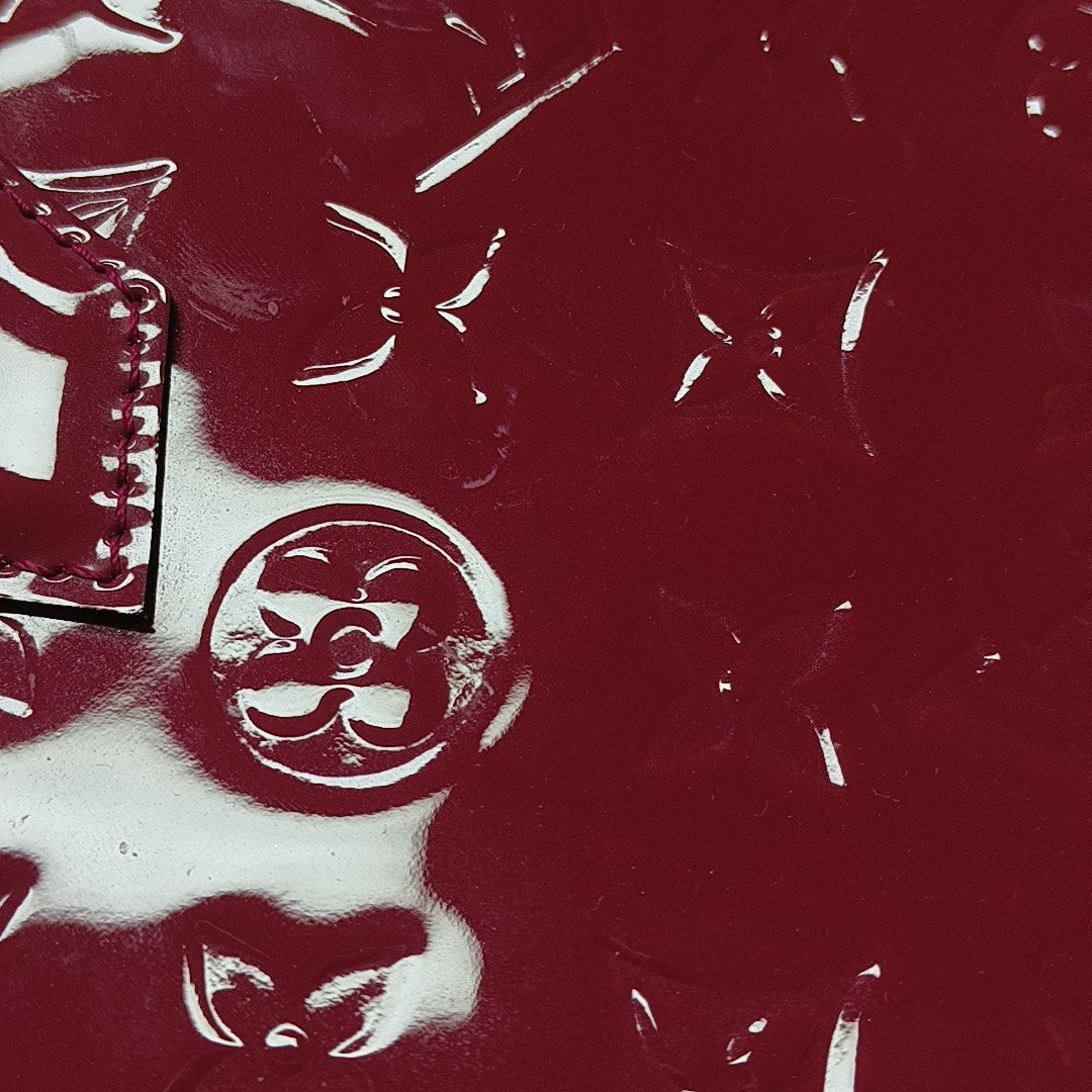ALMA BB Monogram Patent Leather Red