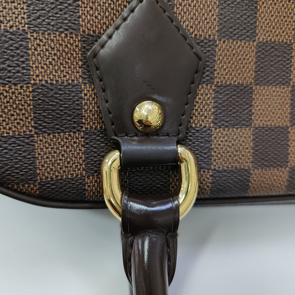 DUOMO Damier Ebene Coated Canvas Brown