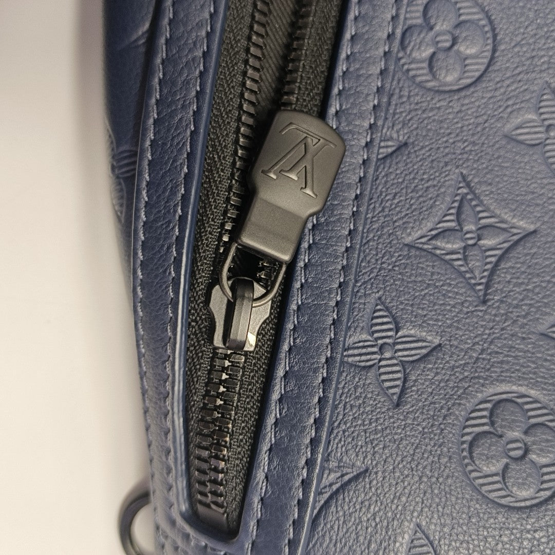 DUO Monogram Calfskin Blue