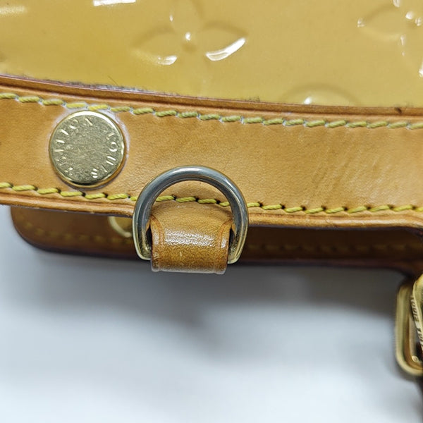BREA MM Monogram Patent Leather Yellow
