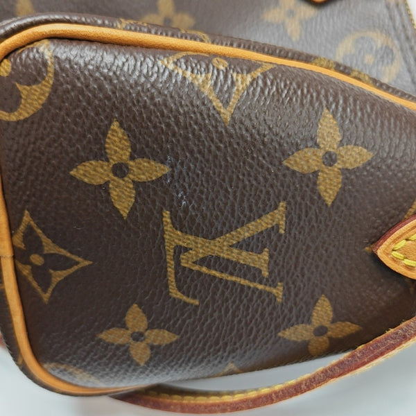 SPEEDY Nano Monogram Coated Canvas Brown