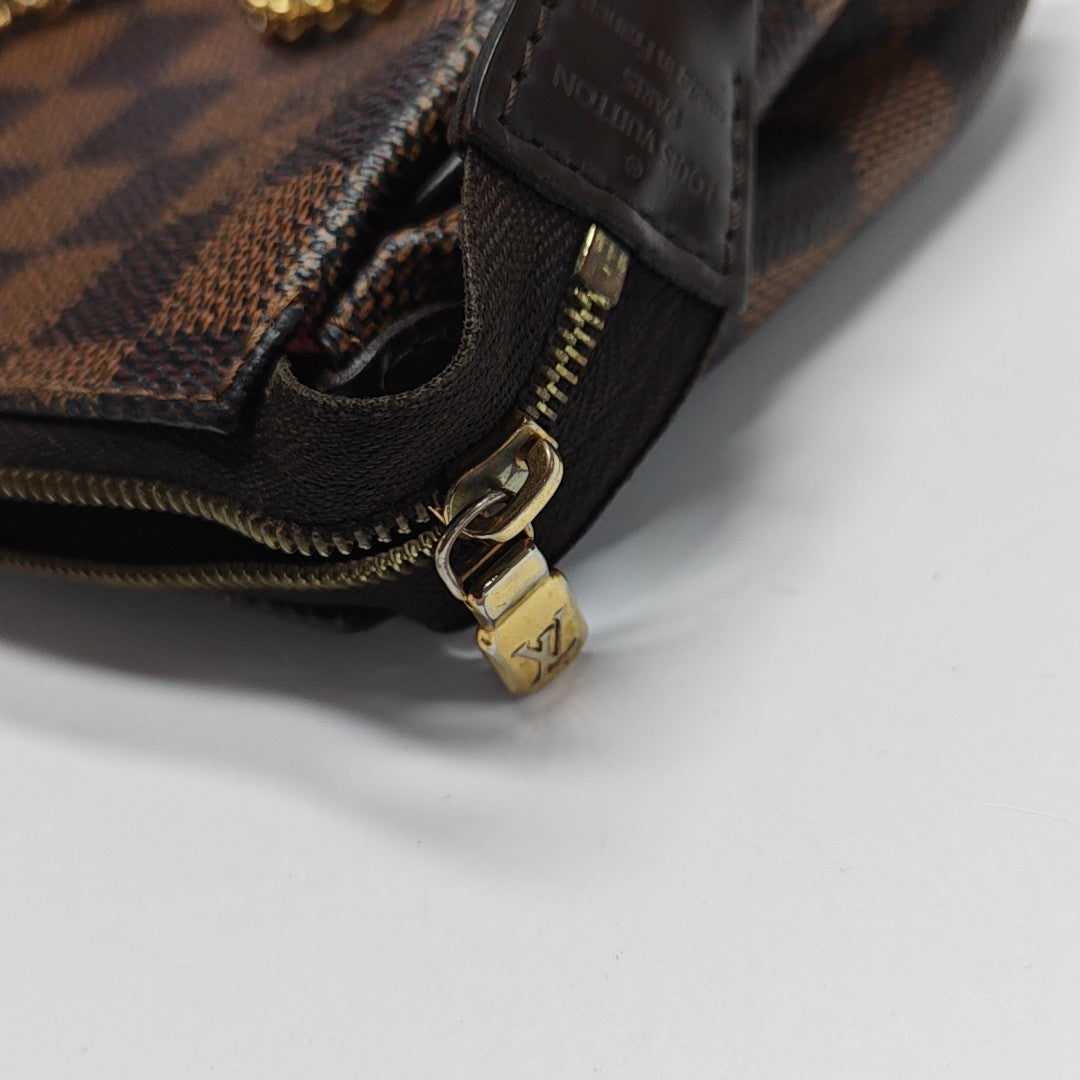 EVA Damier Ebene Coated Canvas Brown
