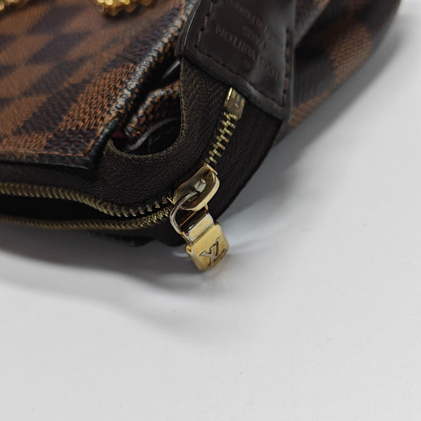 EVA Damier Ebene Coated Canvas Brown
