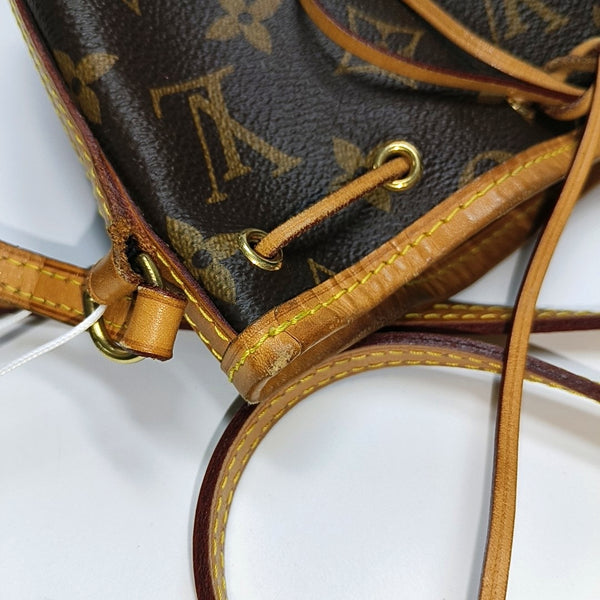 NÉONOÉ Nano Monogram Coated Canvas Brown