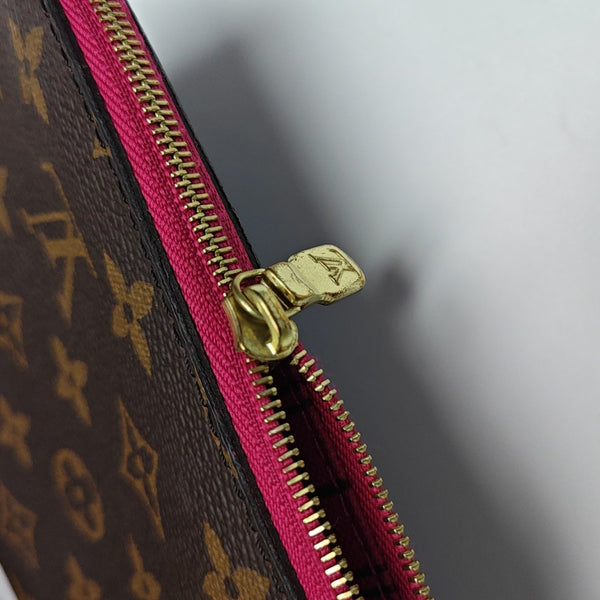 NEVERFULL MM Monogram Coated Canvas Brown