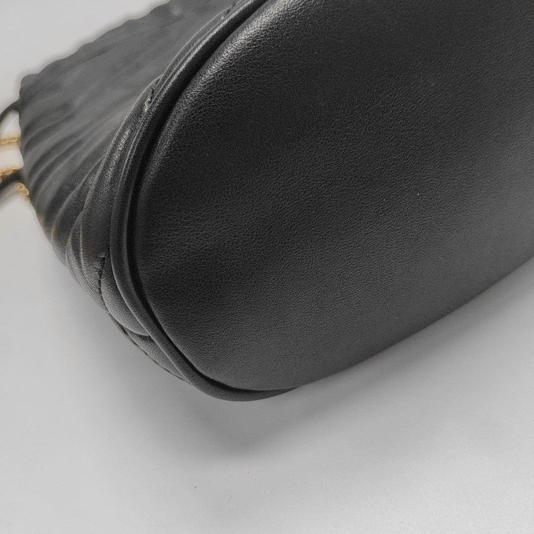 GG Marmont Mini Quilted Calfskin Black