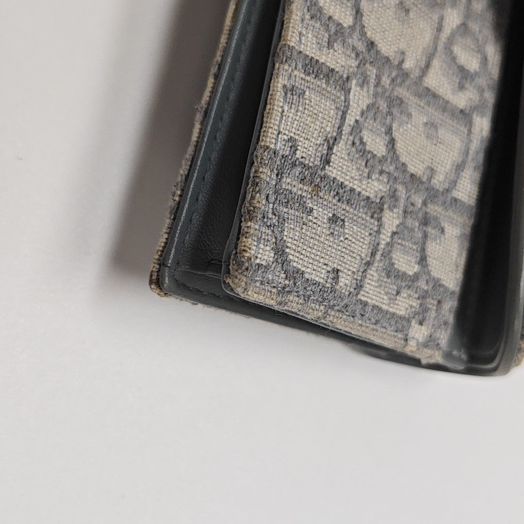 Monedero Saddle de lona Monogram gris