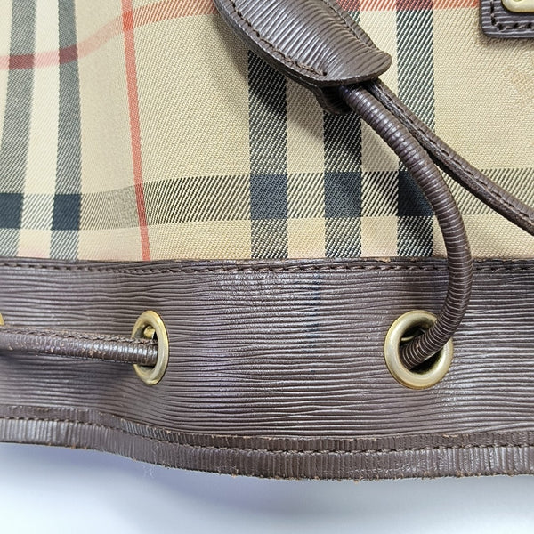 Canvas Bucket Bag Beige
