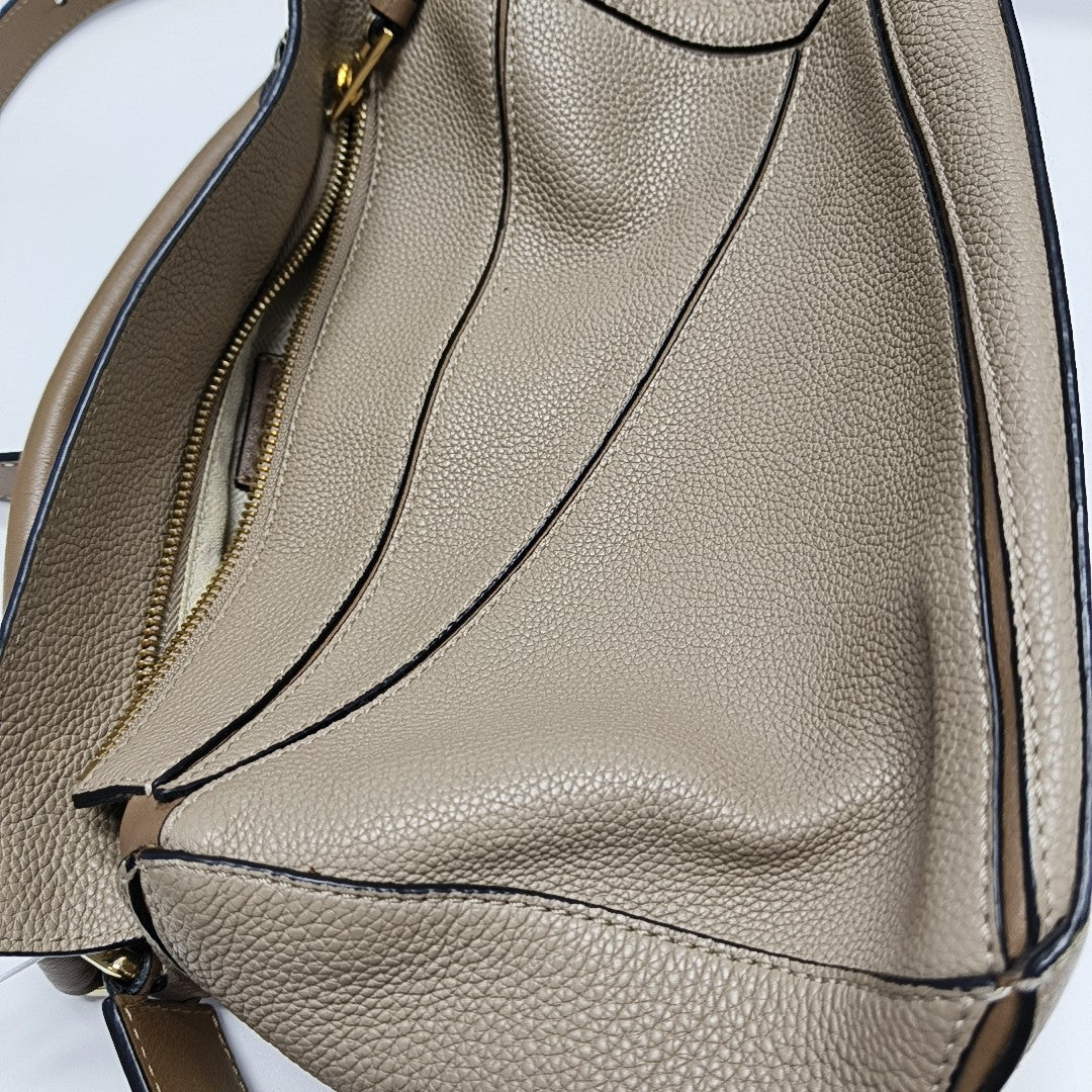 Puzzle Small Calfskin Beige
