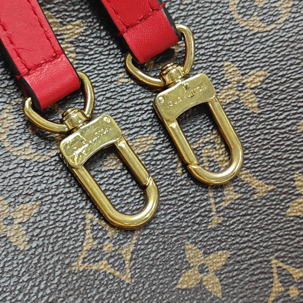 NÉONOÉ MM Monogram Coated Canvas Brown
