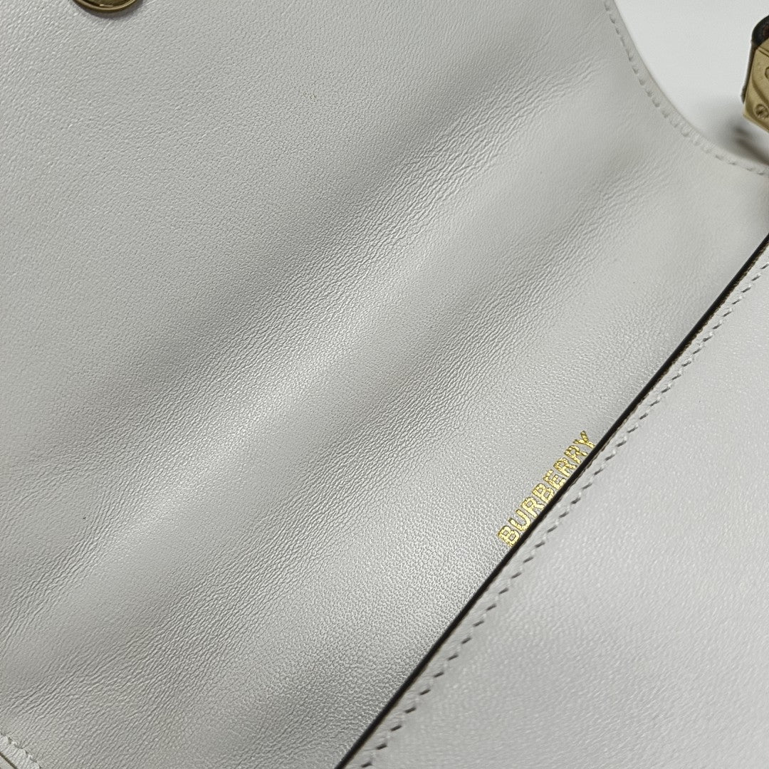 Olympia Mini Quilted Lambskin White