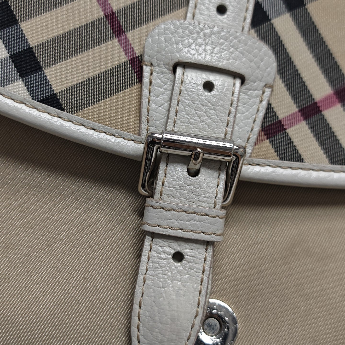 Canvas Top Handle Bag Beige