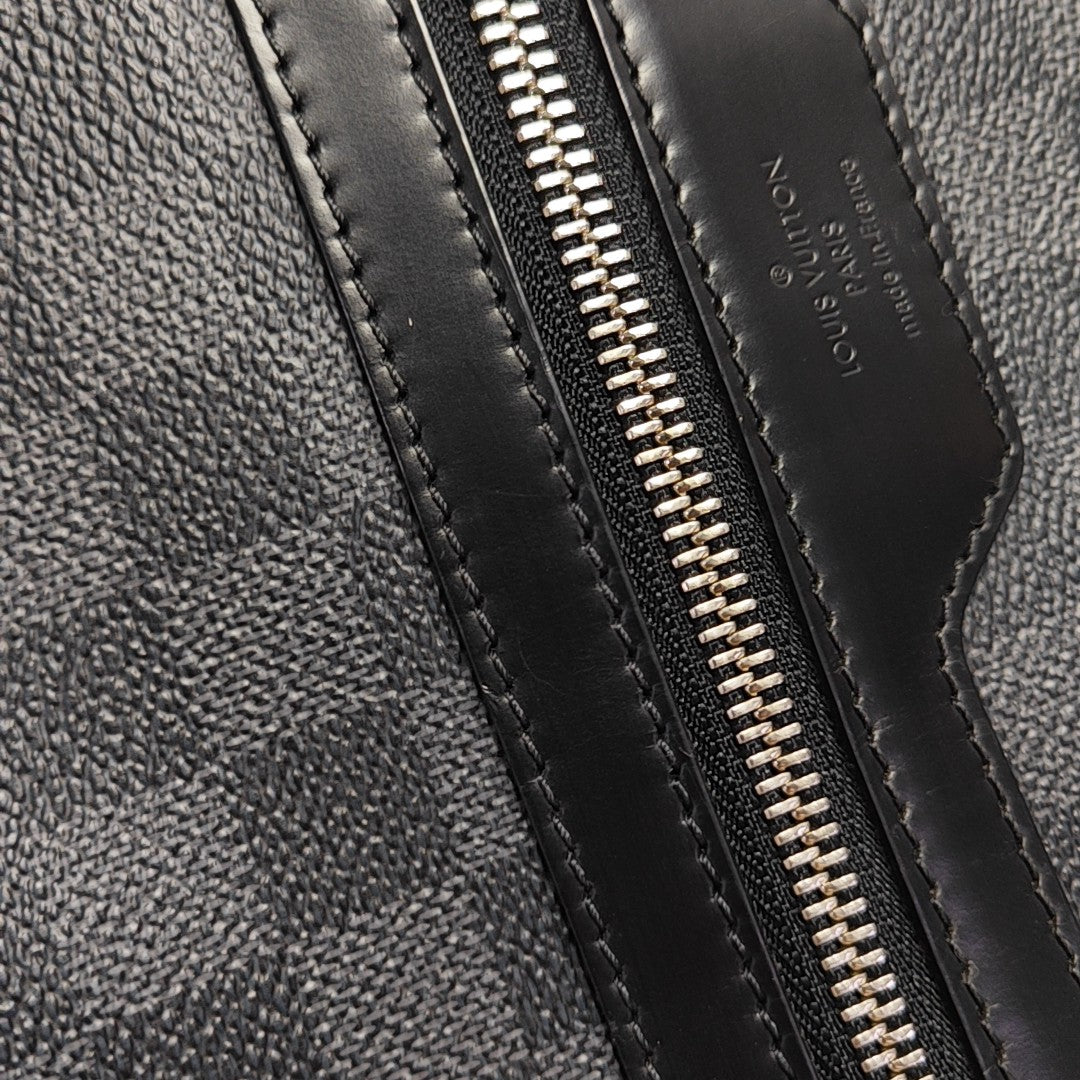 Damier Graphite Coated Canvas Shoulder Bag Gray