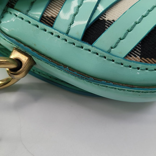 Henley Quilted Calfskin Blue