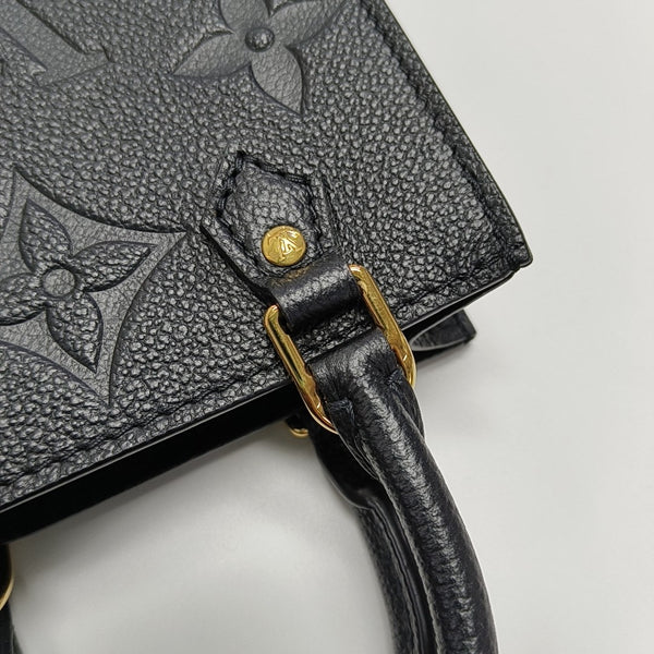 SAC PLAT Mini Calfskin Black
