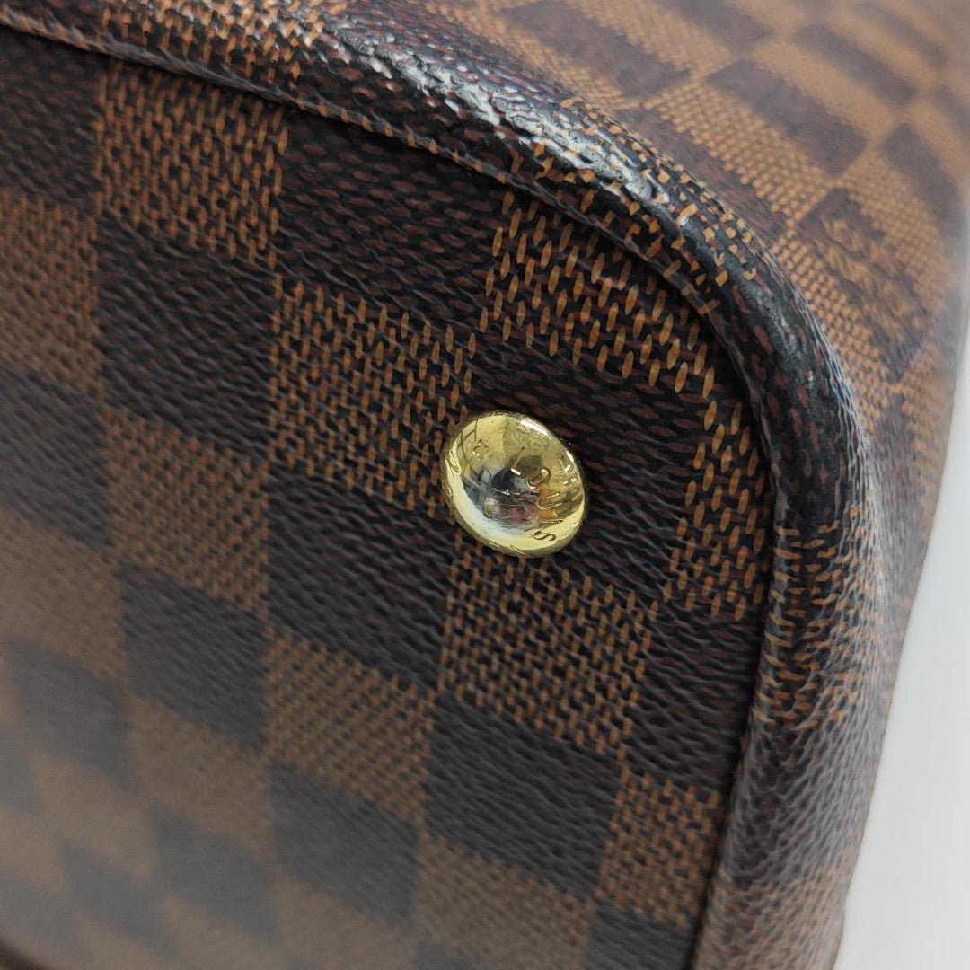 KENSINGTON BOWLING Damier Ebene Coated Canvas Brown