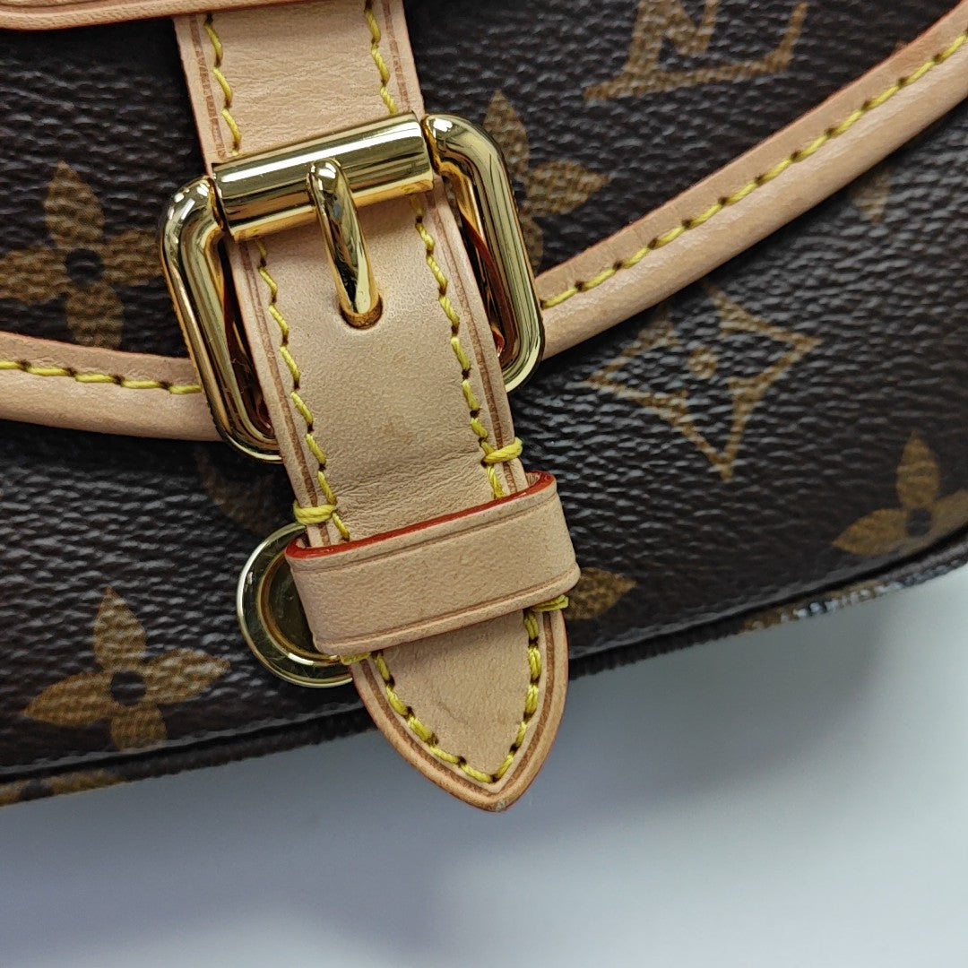 SAUMUR BB Monogram Coated Canvas Brown