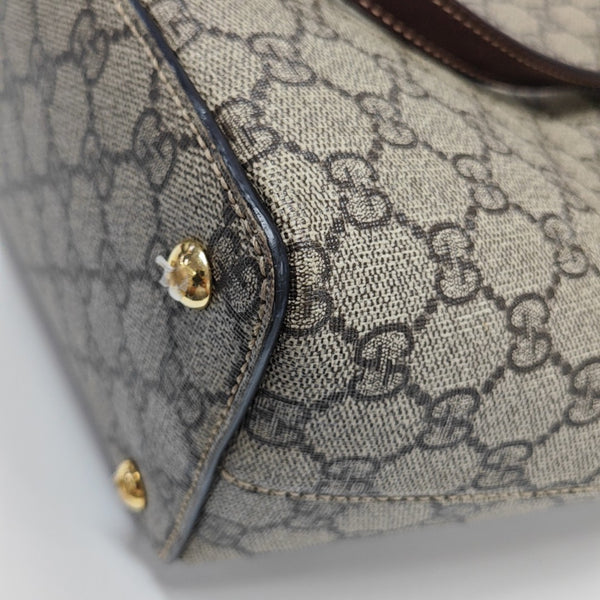 Monogram Coated Canvas Shoulder Bag Black