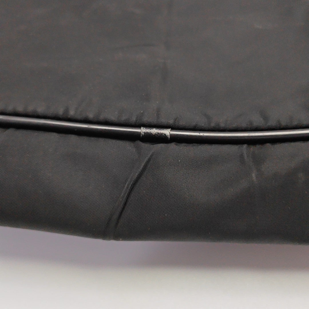 Nylon Top Handle Bag Black