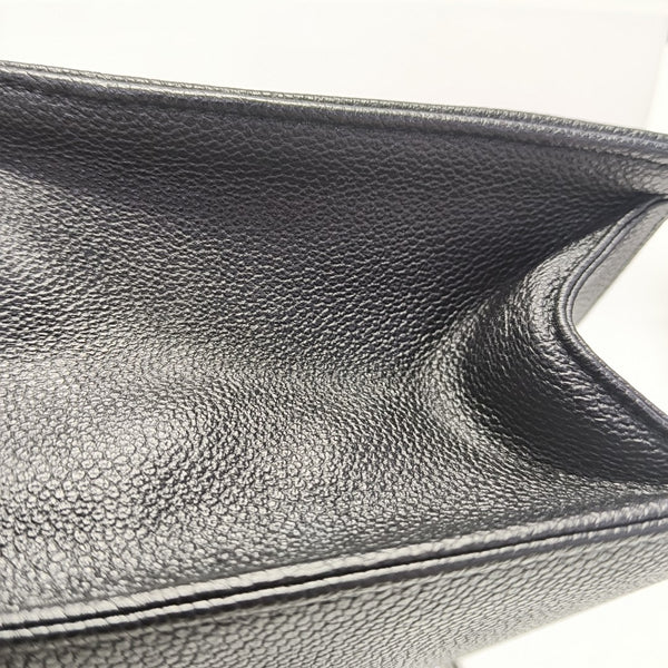 Diorama Medium Quilted Calfskin Black