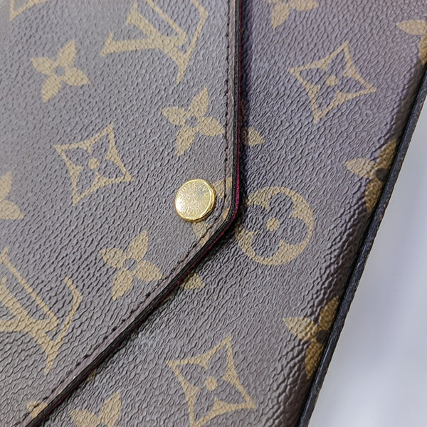 FÉLICIE Monogram Coated Canvas Brown