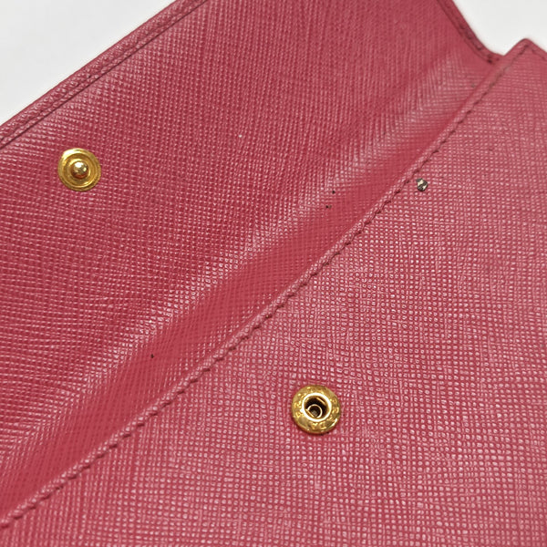 Saffiano Calfskin Wallet Pink
