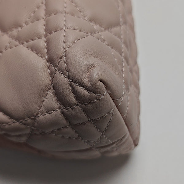 Jolie Top Handle Mini Cannage Lambskin Pink